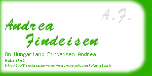 andrea findeisen business card